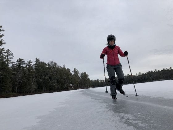When ice is deeper than snow, it’s Nordic skating time