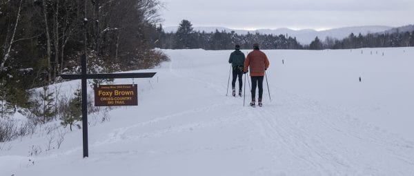 The trail starts and ends along the Piseco Airport runway. Photo by Mike Lynch