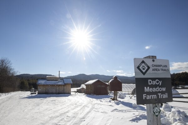 The Dacy Meadow Farm trailhead. Photo by Mike Lynch