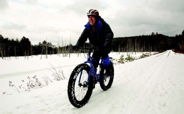 John Dimon on fat-tire bike