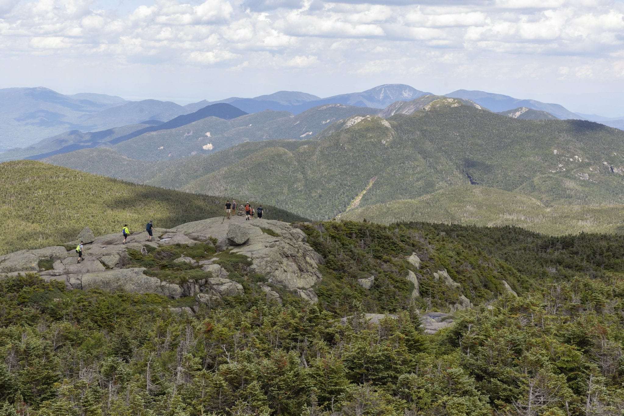 Hikers on Mount Marcy