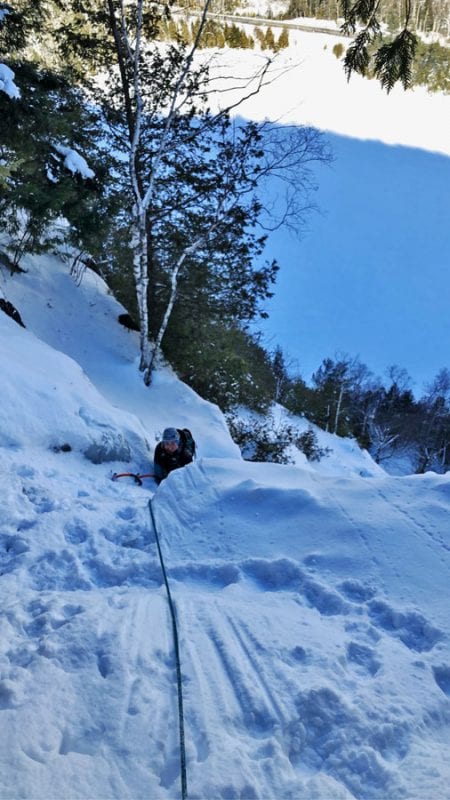 Sierra McGivney climbing