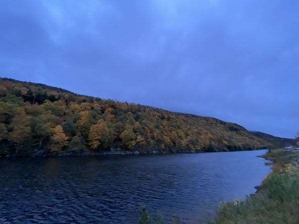 Water beat: Cascade lakes in the fall at dusk.
