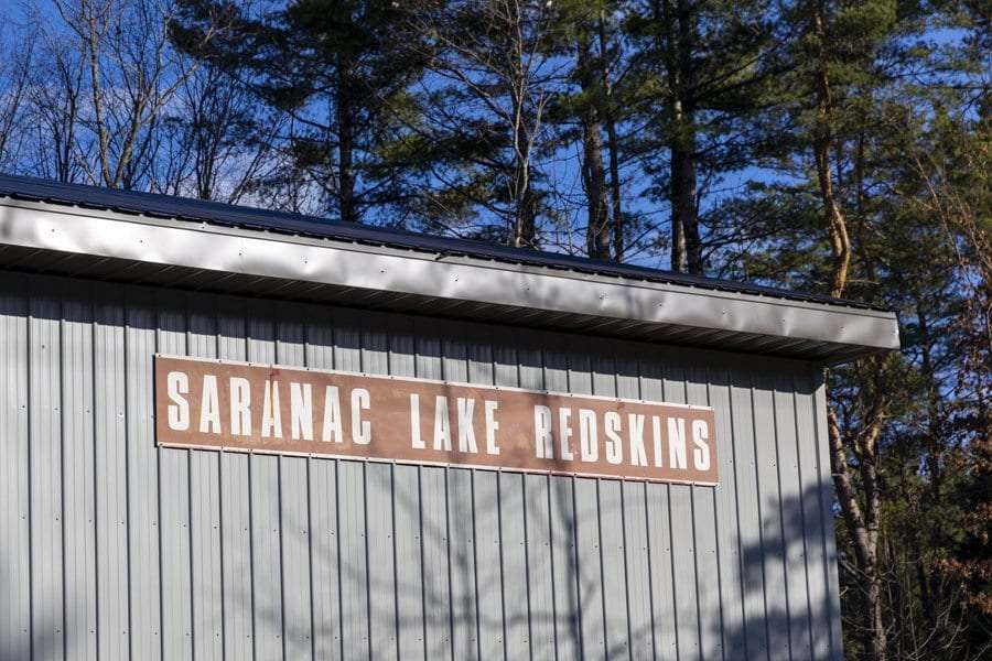 Holding the torch for the former Saranac Lake school mascot, the Redskins