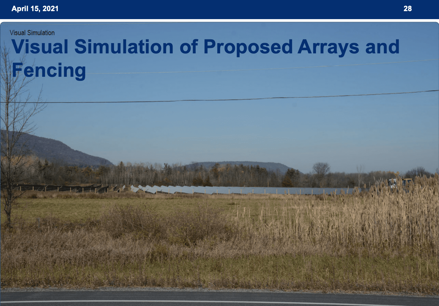 APA visual simulation of Ti solar project