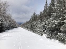whiteface memorial highway in winter