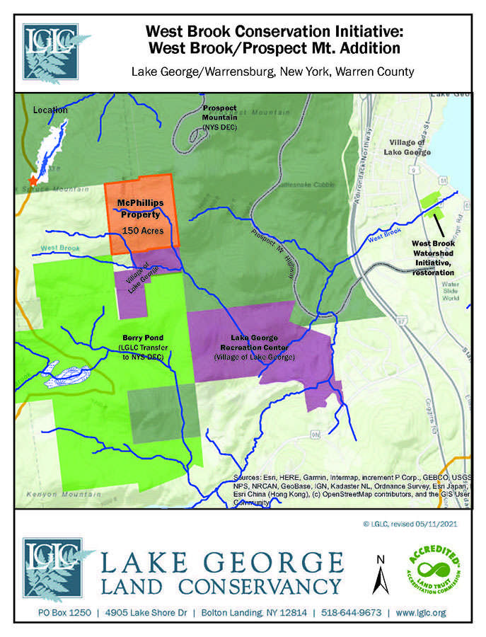 lake george land conservancy's prospect mountain addition