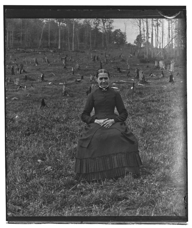 Photo of woman from 1886