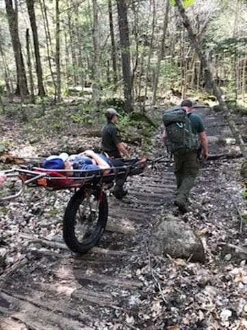 Hiker rescued from Ampersand Mountain