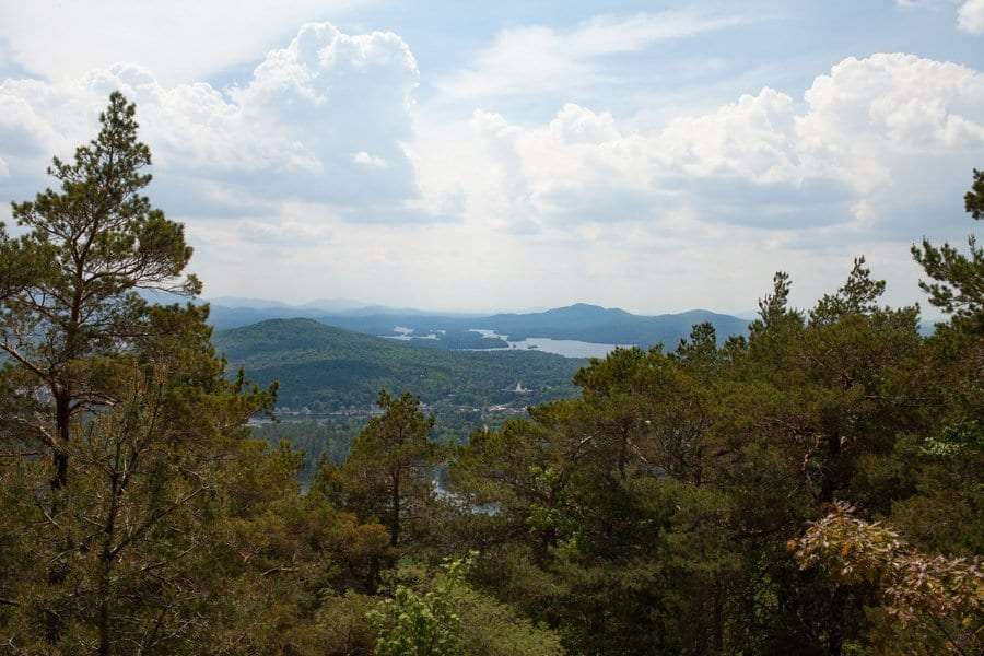 The view from atop Baker Mountain.