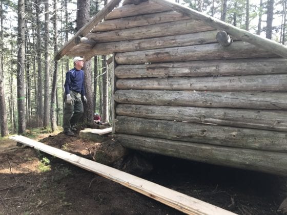 100th lean-to “rescue” moves, restores Lake Colden shelter