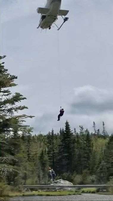 Helicopter rescue at Bald Mountain