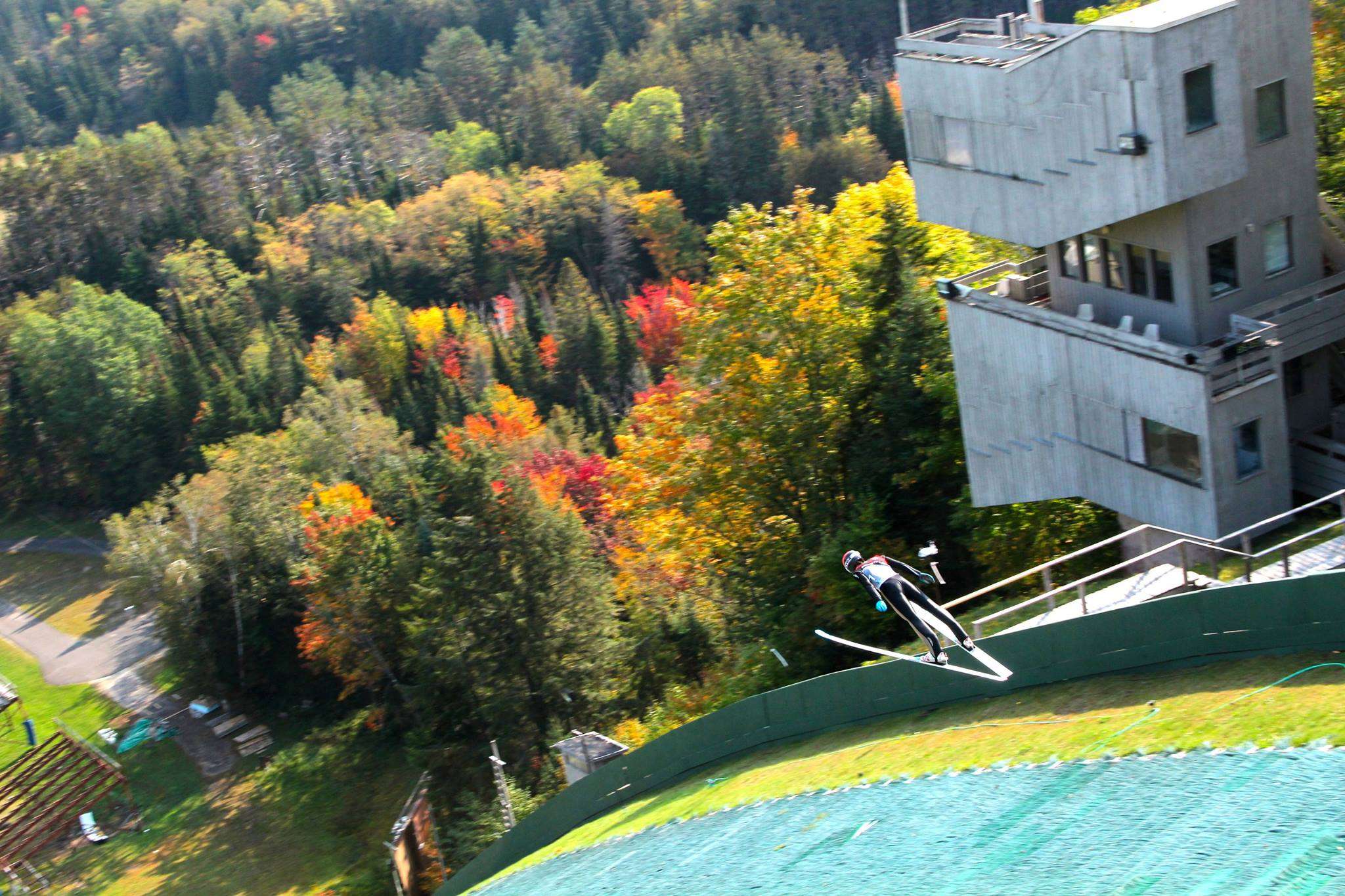 skier at the Olympic Jumping Complex