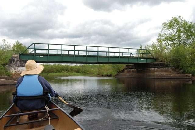 Bridge along New York and Ottawa railbed.