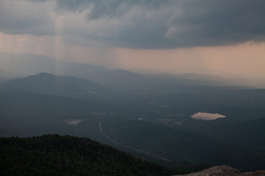 Rain storm viewed from Cascade Mountain.