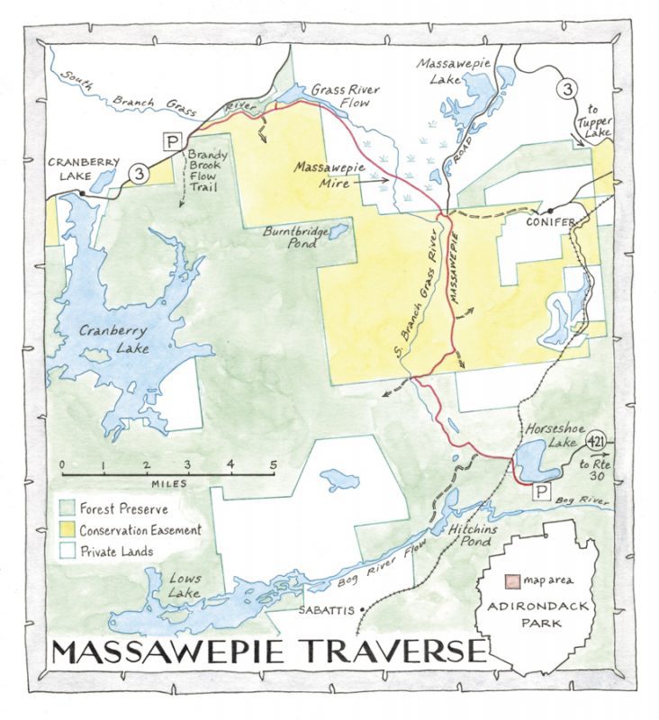 massawepie and grass river map