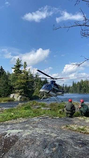 Hiker rescued near Crane Pond