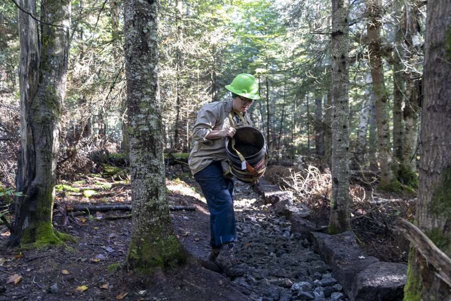 mount van hoevenberg trail work