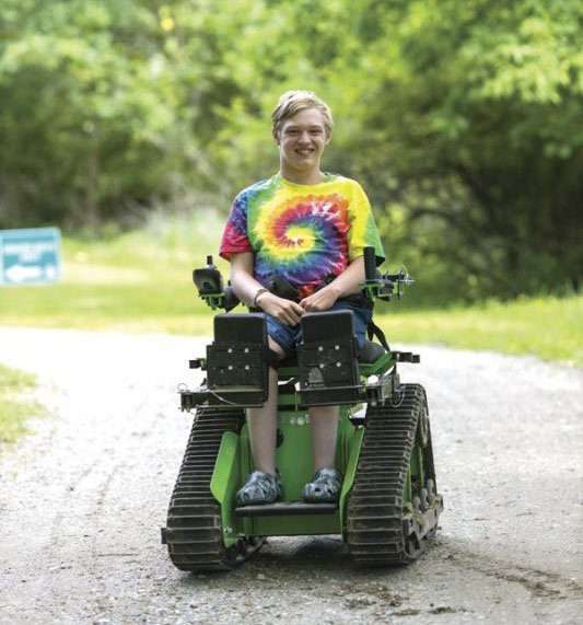 Teen with disability finds ways to get outside