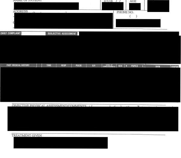 redacted records