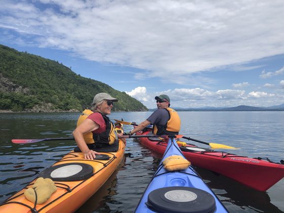 Kayaking couple attempting to circumnavigate Champlain