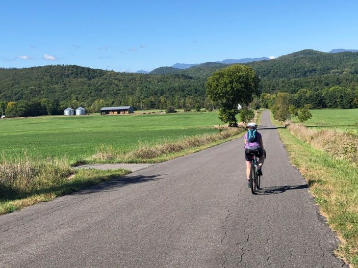 champlain valley country road biking