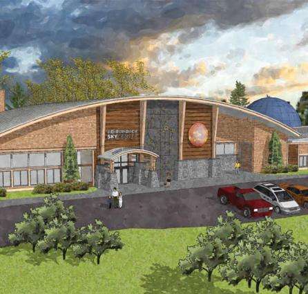 A rendering of the Adirondack Sky Center and Observatory’s AstroScience Center, courtesy of the center.