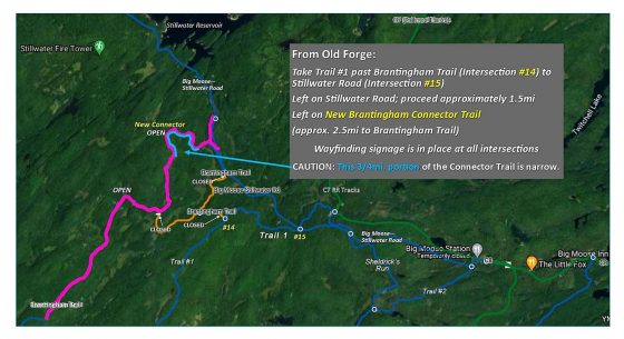 A new route for snowmobiling between Tug Hill, town of Webb
