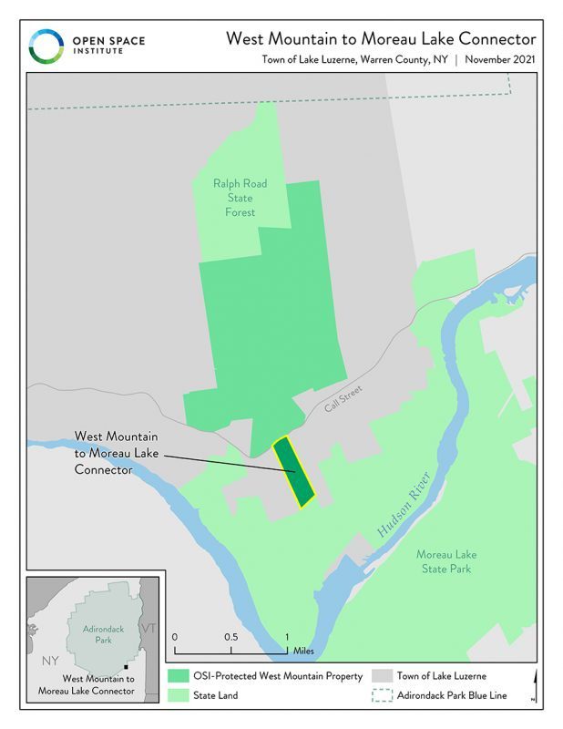 Moreau Lake map