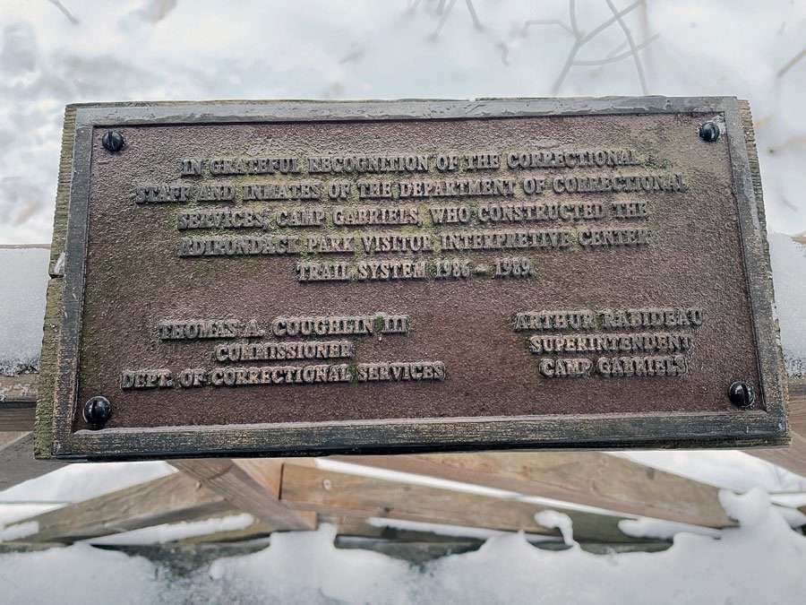 Adirondack inmates and prisons plaque