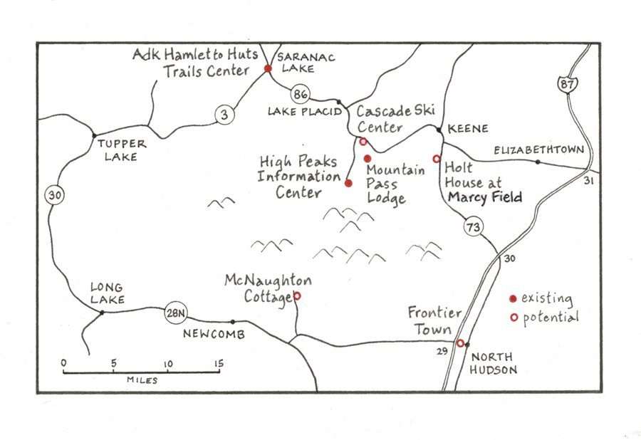 HIgh Peaks info center maps