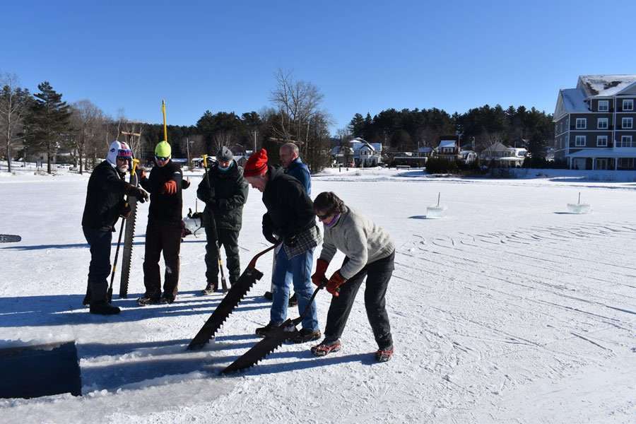 cutting ice