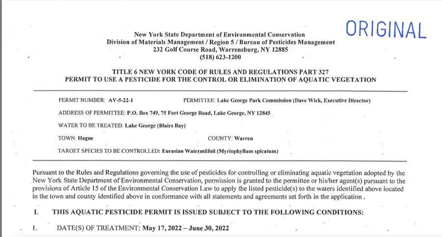 screen shot of herbicide application