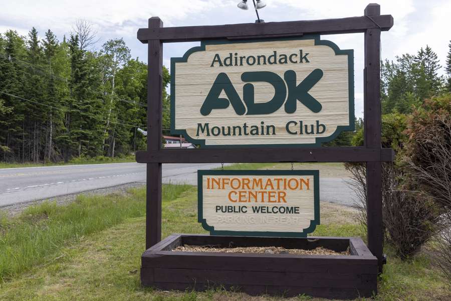 The new ADK sign at Cascade off state Route 73. 