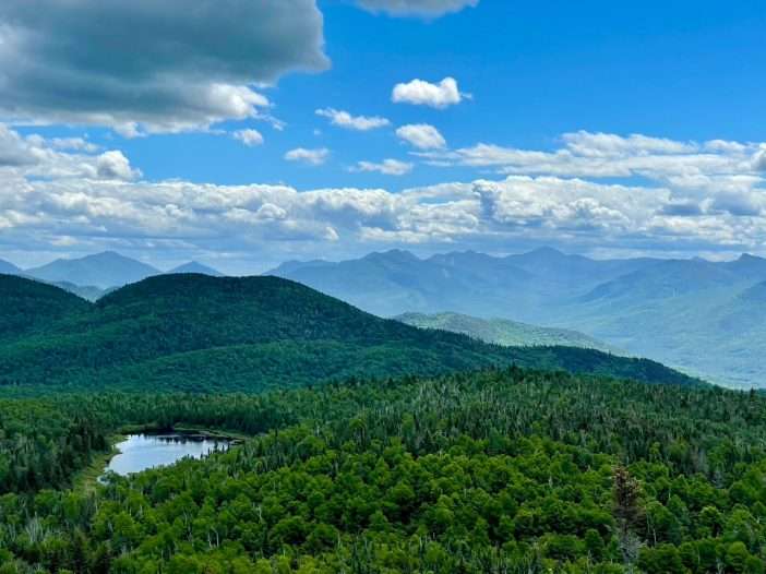 Lost Pond from the summit of Weston mountain