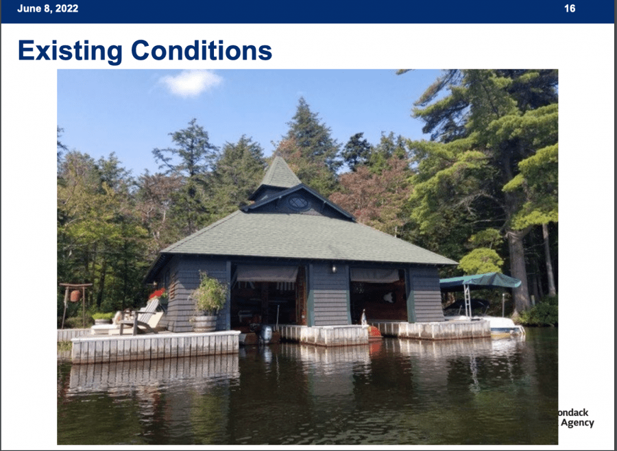 boathouse on Spitfire Lake