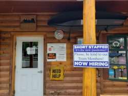 mountainman help wanted sign