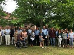 Fred Monroe tree ceremony