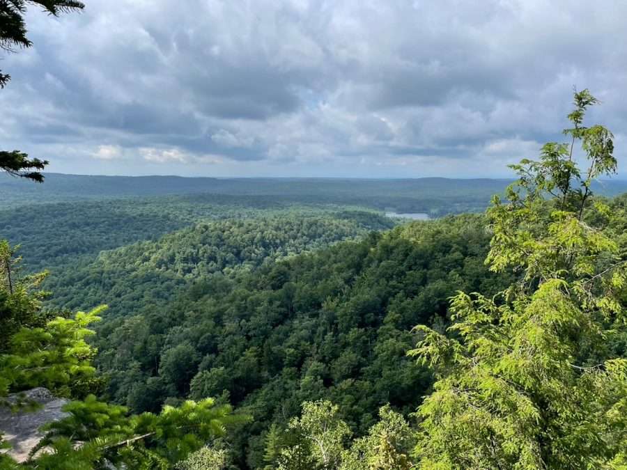 View from Good Luck Cliffs in Arietta.