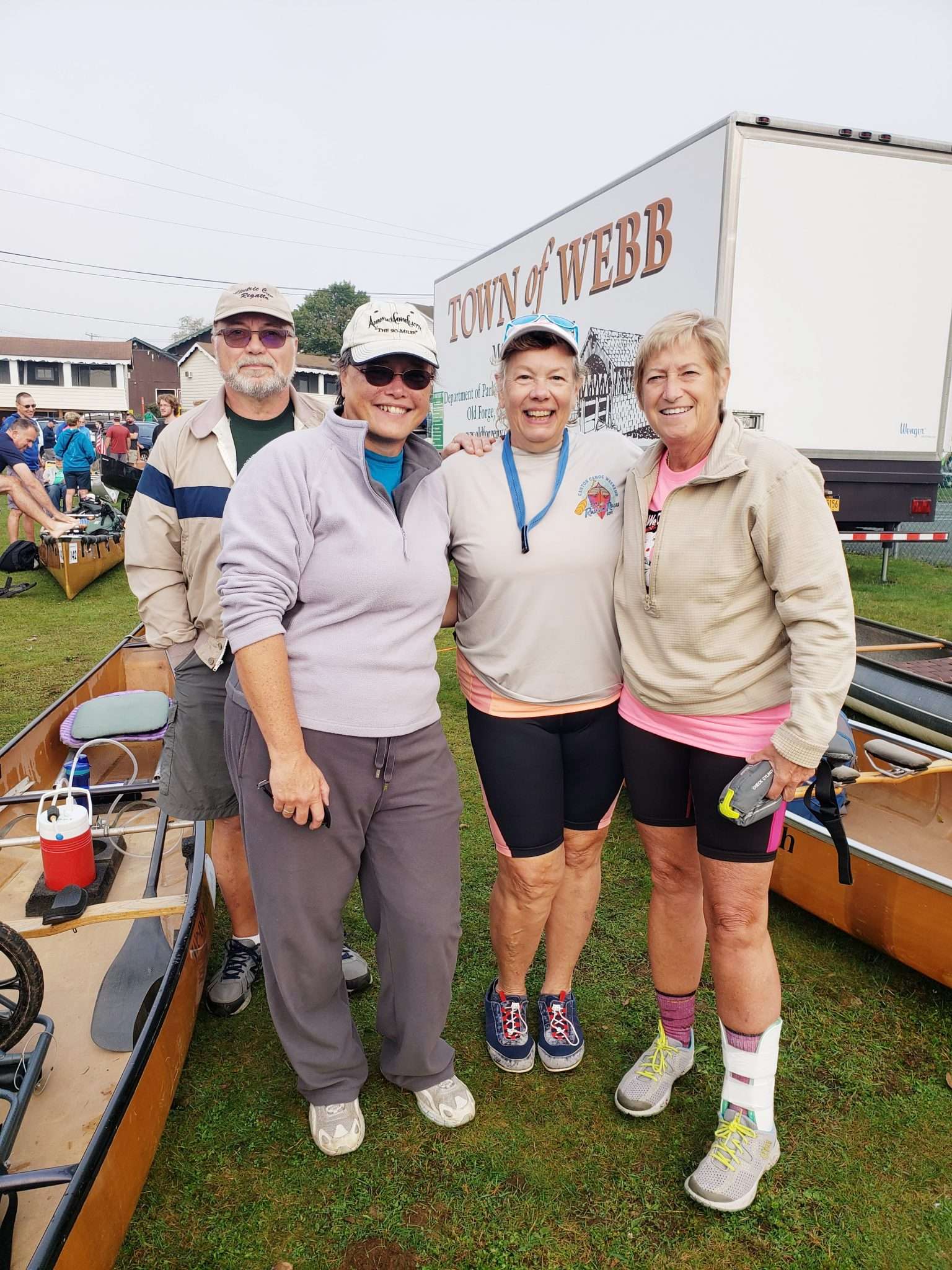 A misty start to this year's 90Miler canoe race