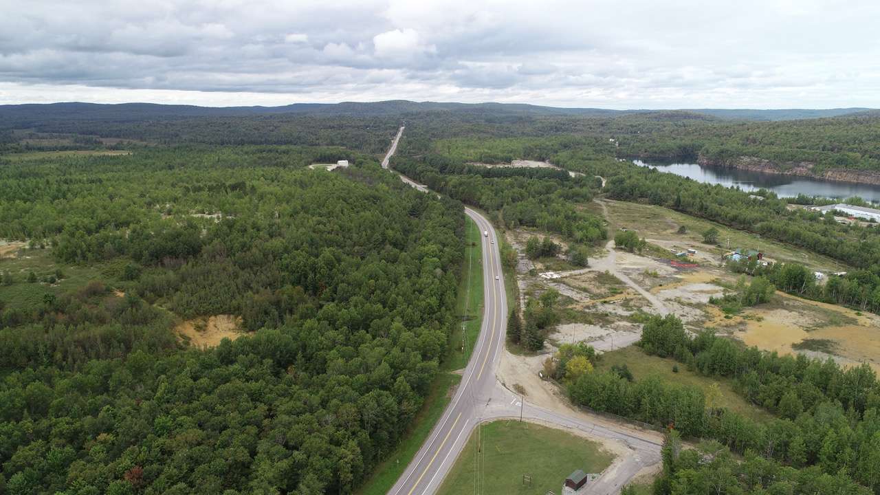 Benson Mines aerial of solar project site