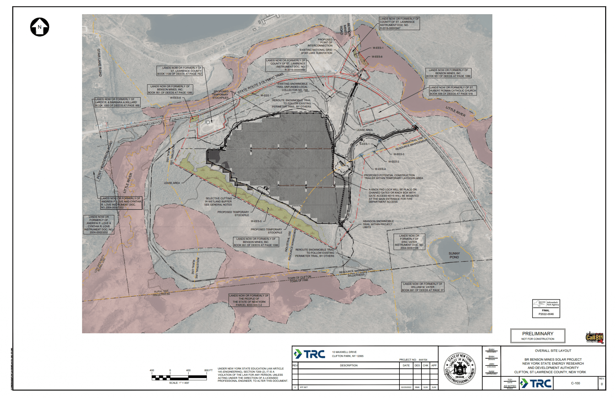 Benson Mines solar map