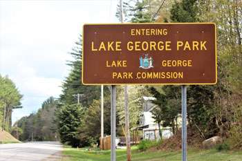 Lake George Park sign