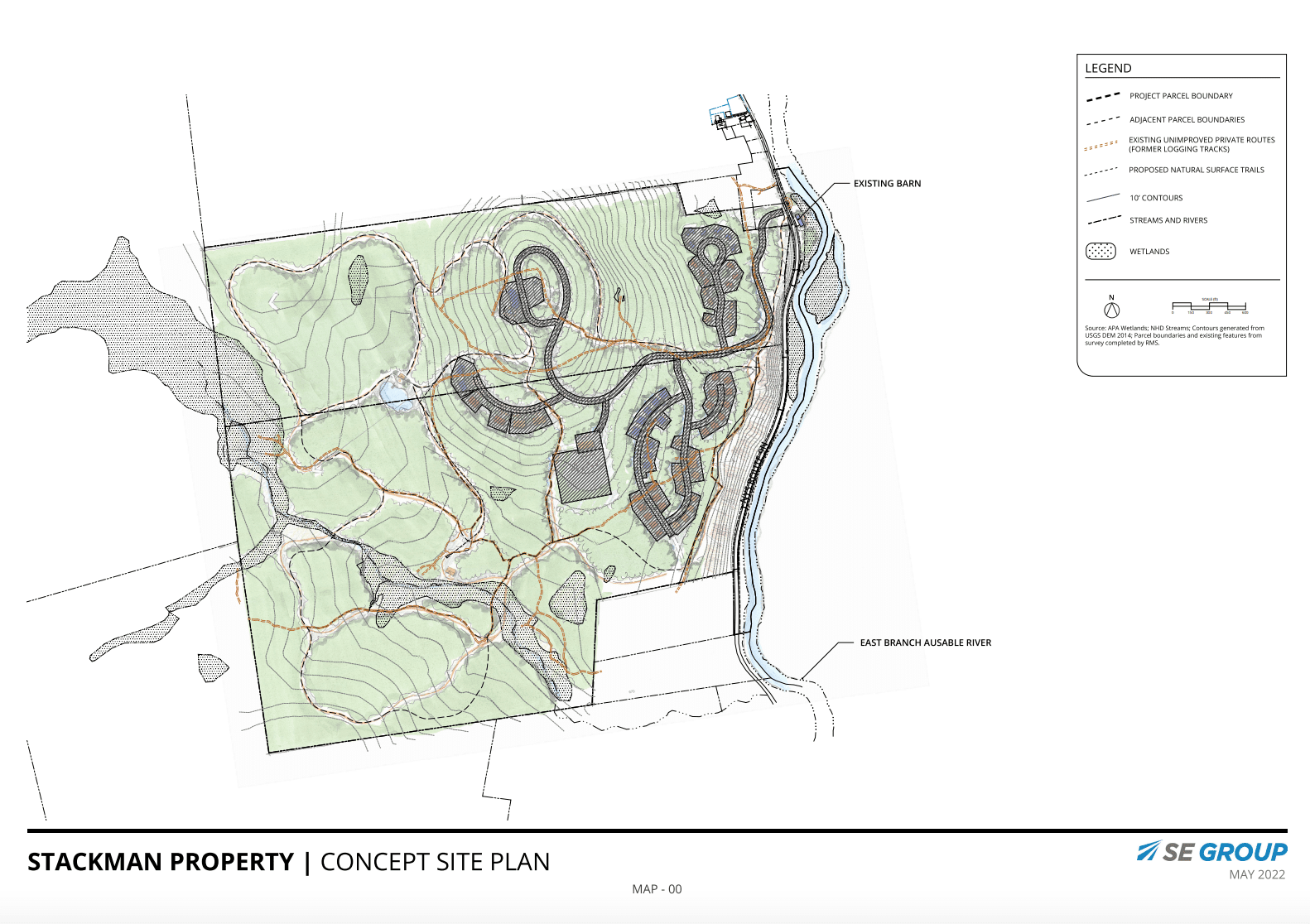 Jay resort subdivision map courtesy of APA