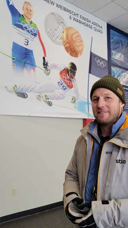 Weibrecht w poster of himself at whiteface