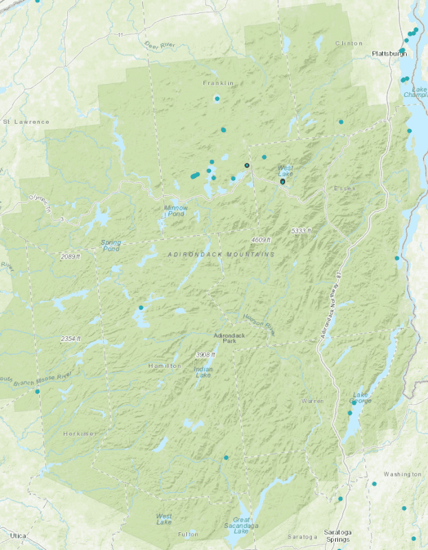 HABs map