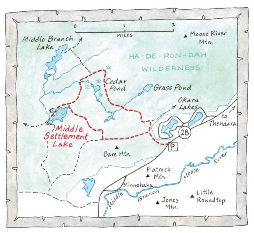 middle settlement lake map