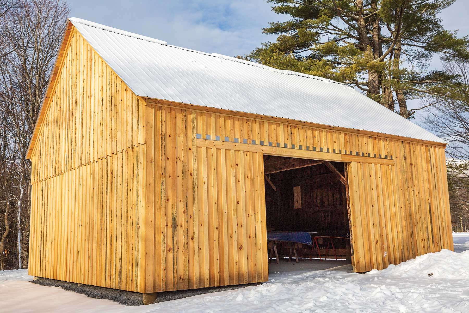 finished barn