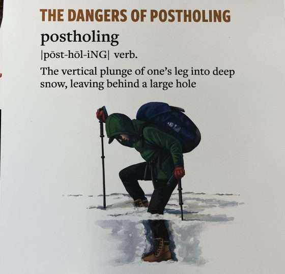 Organizations warn of the dangers of postholing