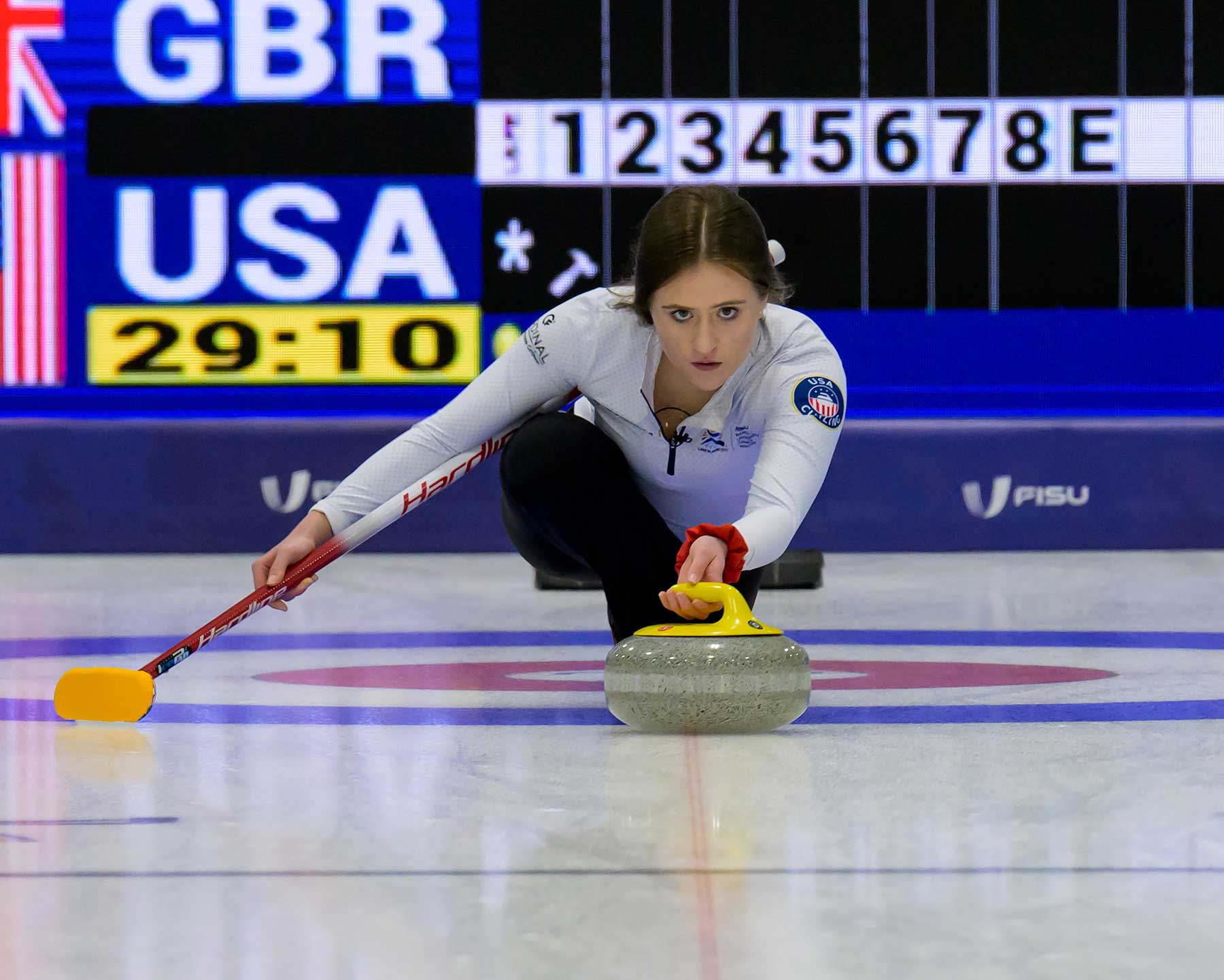 Scene from women's curling